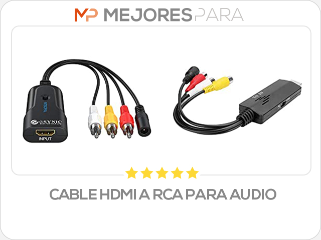 cable hdmi a rca para audio