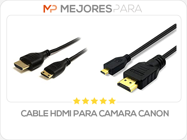 cable hdmi para camara canon