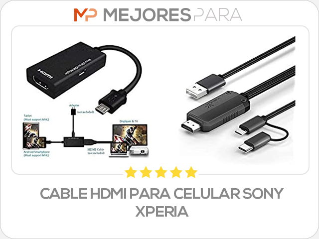 cable hdmi para celular sony xperia