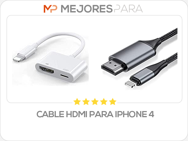 cable hdmi para iphone 4