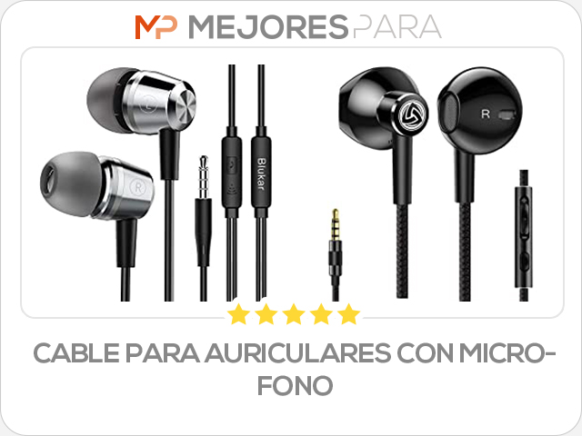 cable para auriculares con microfono