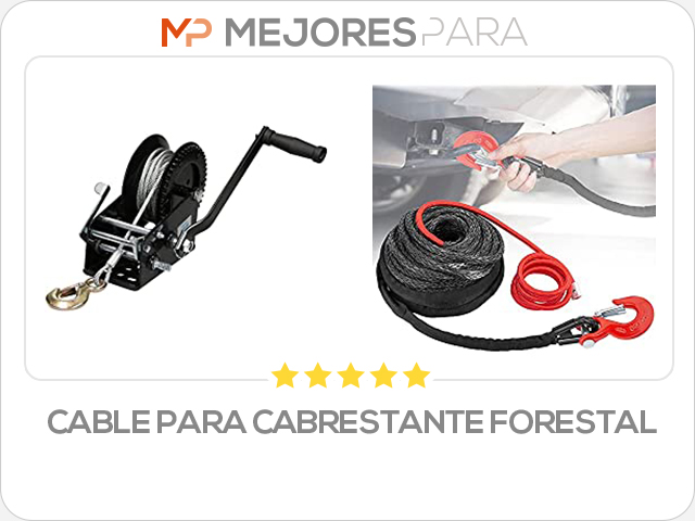 cable para cabrestante forestal