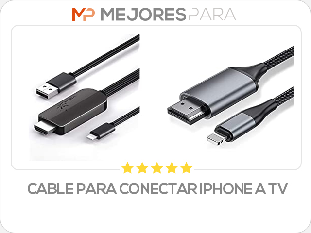 cable para conectar iphone a tv