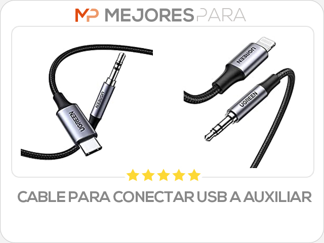 cable para conectar usb a auxiliar