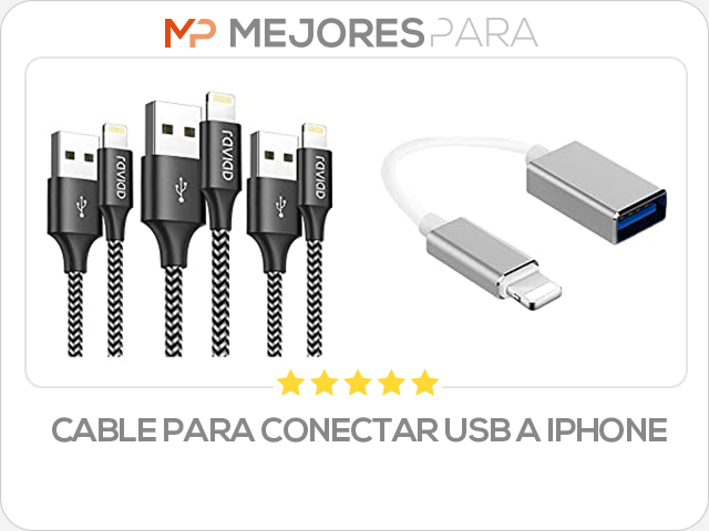 cable para conectar usb a iphone