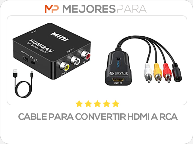 cable para convertir hdmi a rca