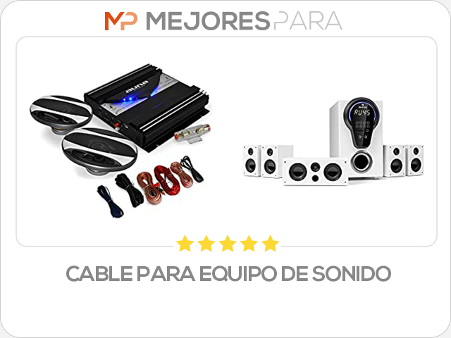 cable para equipo de sonido