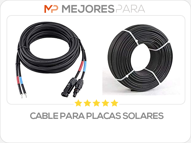 cable para placas solares