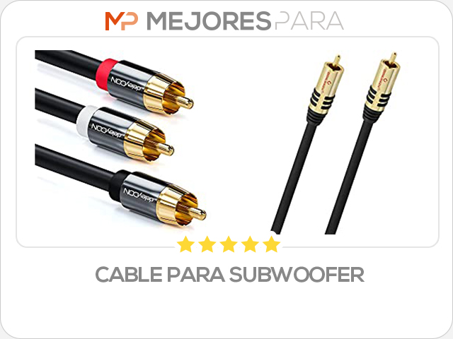 cable para subwoofer