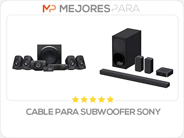 cable para subwoofer sony