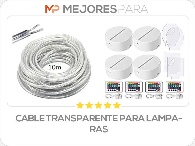 cable transparente para lamparas