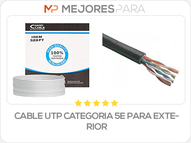 cable utp categoria 5e para exterior