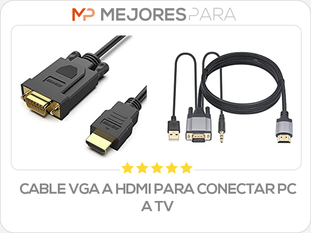 cable vga a hdmi para conectar pc a tv