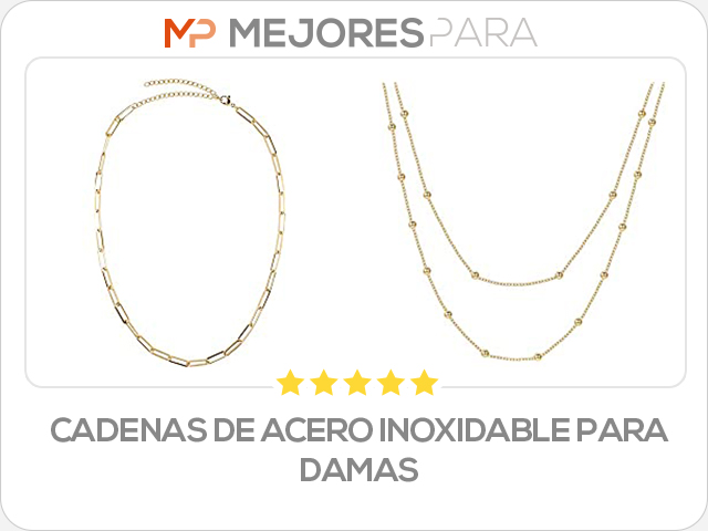 cadenas de acero inoxidable para damas