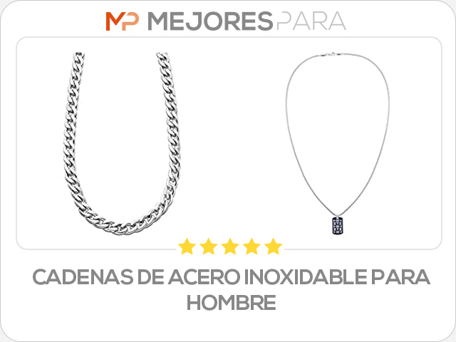 cadenas de acero inoxidable para hombre