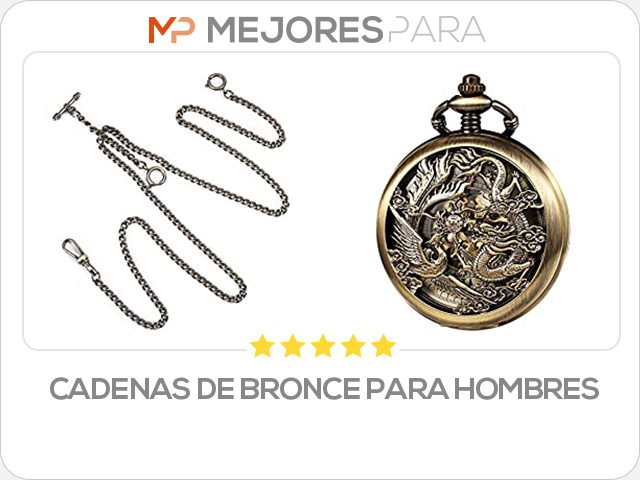 cadenas de bronce para hombres