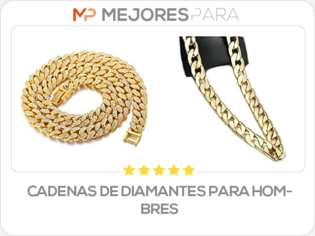 cadenas de diamantes para hombres