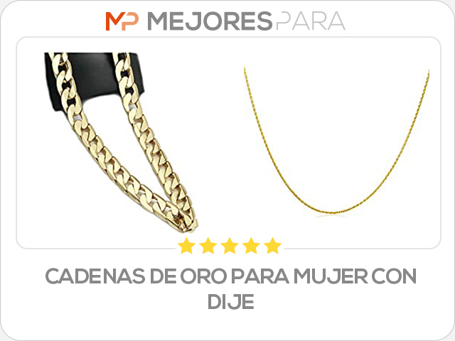 cadenas de oro para mujer con dije