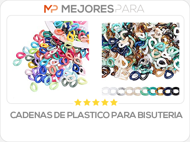 cadenas de plastico para bisuteria