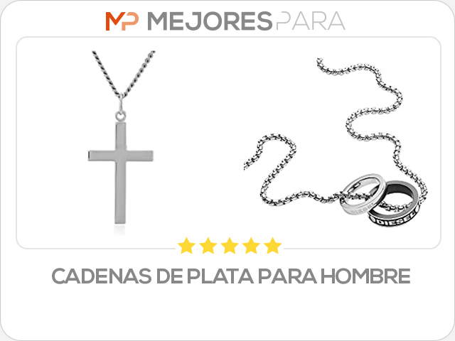 cadenas de plata para hombre