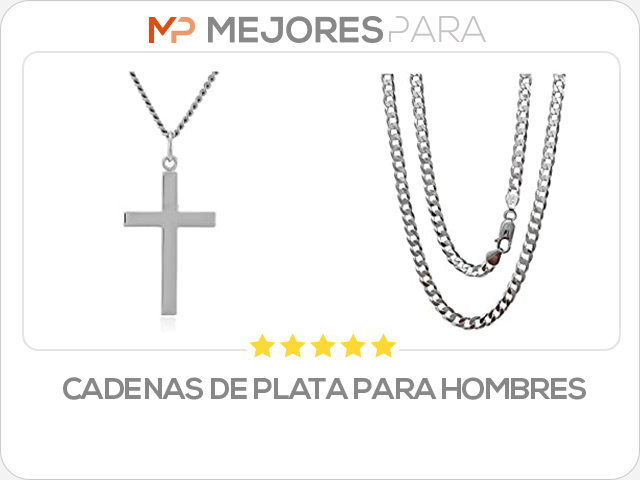 cadenas de plata para hombres