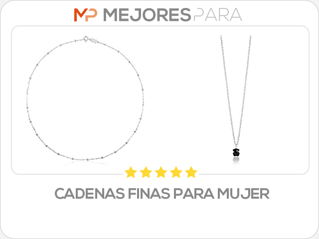 cadenas finas para mujer