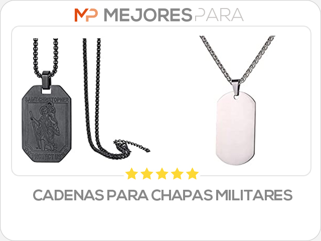 cadenas para chapas militares