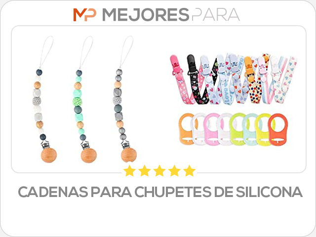 cadenas para chupetes de silicona