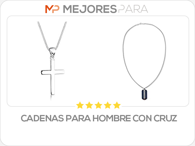 cadenas para hombre con cruz