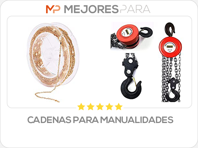 cadenas para manualidades