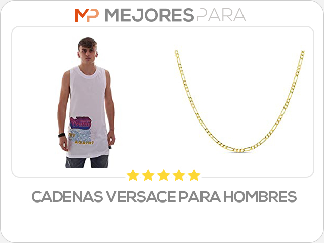 cadenas versace para hombres