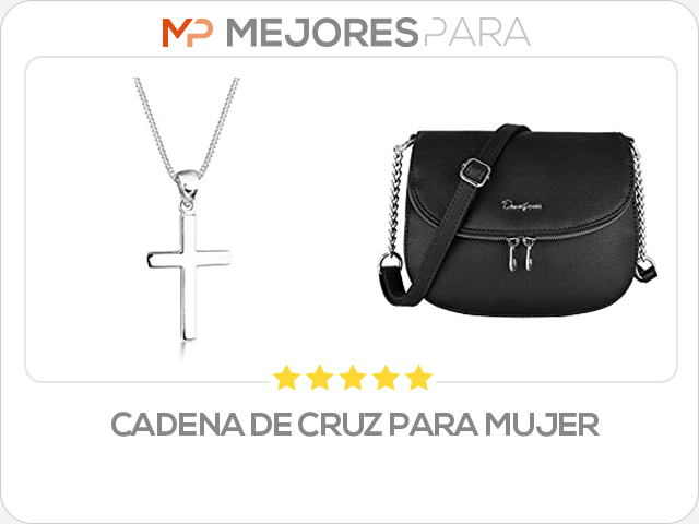 cadena de cruz para mujer