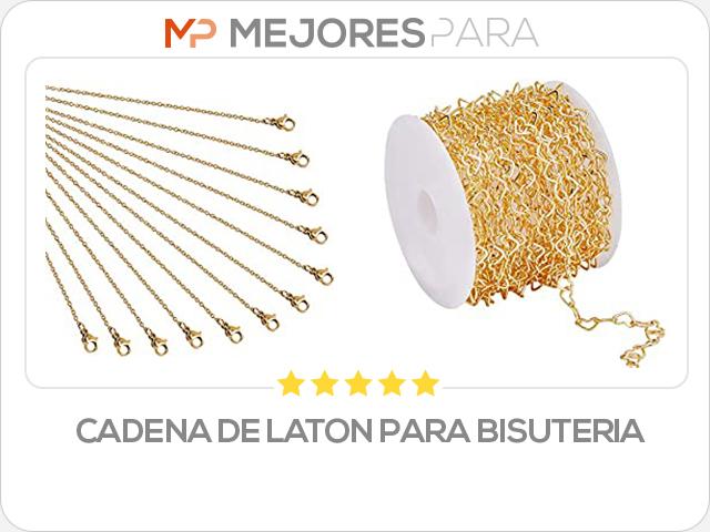 cadena de laton para bisuteria