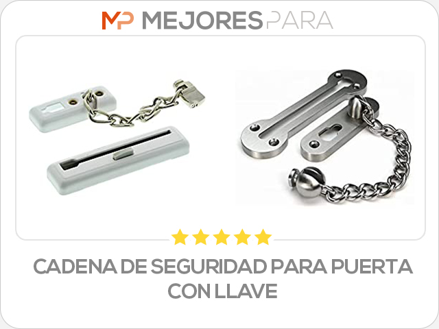 cadena de seguridad para puerta con llave