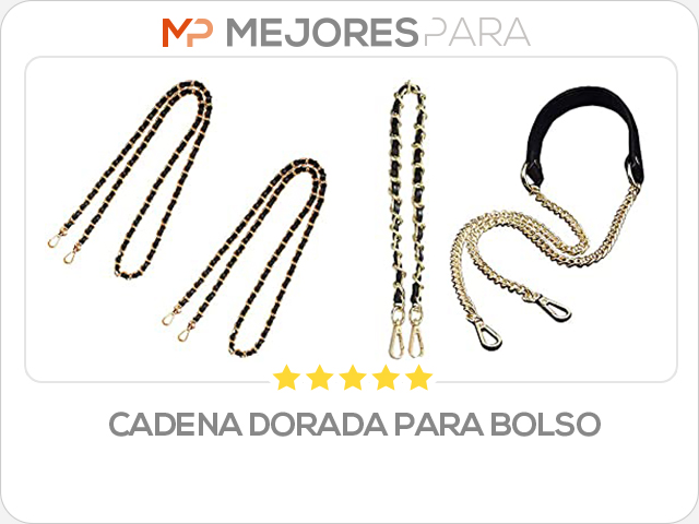 cadena dorada para bolso