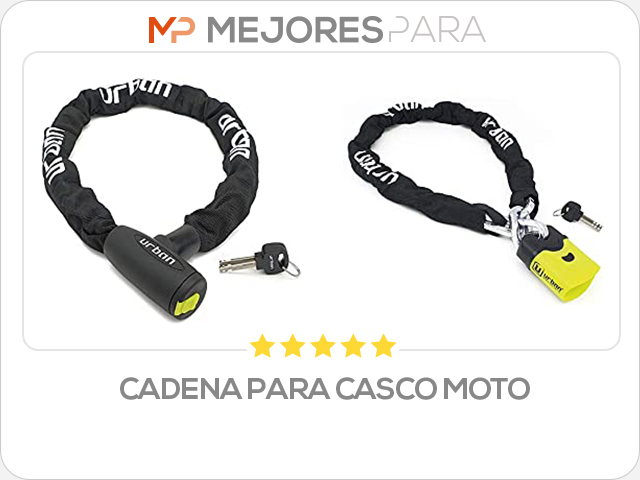 cadena para casco moto