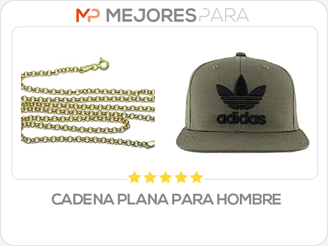 cadena plana para hombre