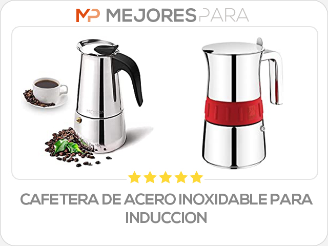 cafetera de acero inoxidable para induccion