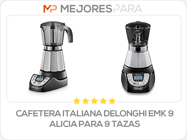 cafetera italiana delonghi emk 9 alicia para 9 tazas