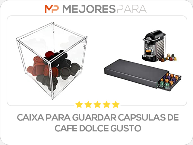 caixa para guardar capsulas de cafe dolce gusto