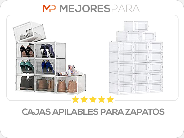 cajas apilables para zapatos