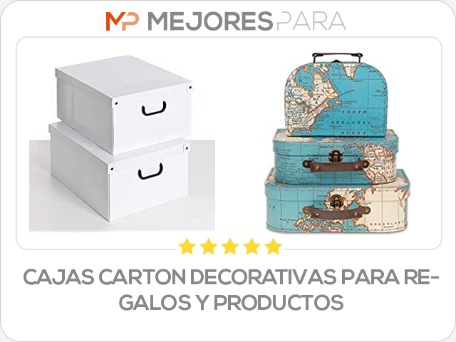 cajas carton decorativas para regalos y productos