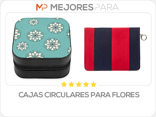 cajas circulares para flores