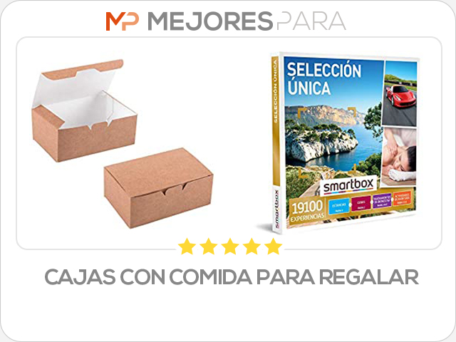 cajas con comida para regalar