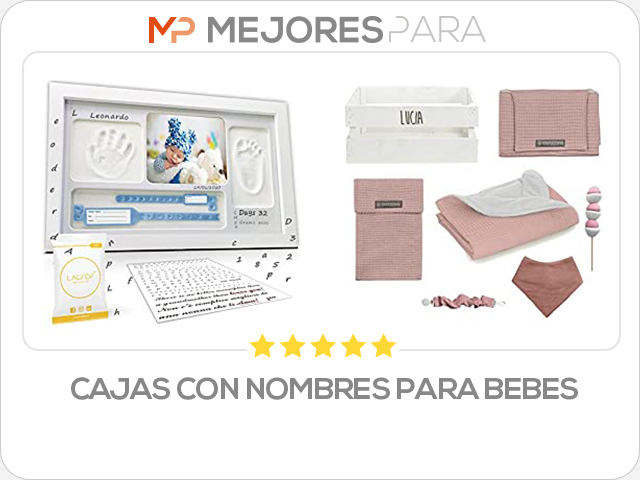 cajas con nombres para bebes