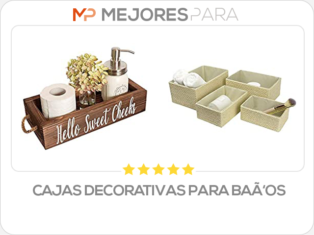 cajas decorativas para baños