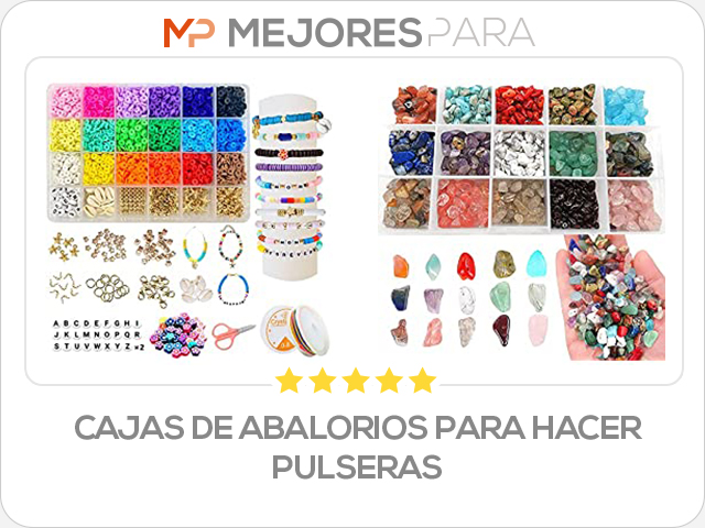 cajas de abalorios para hacer pulseras