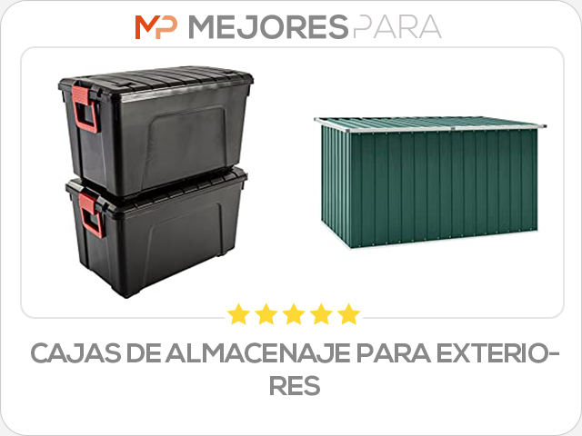 cajas de almacenaje para exteriores