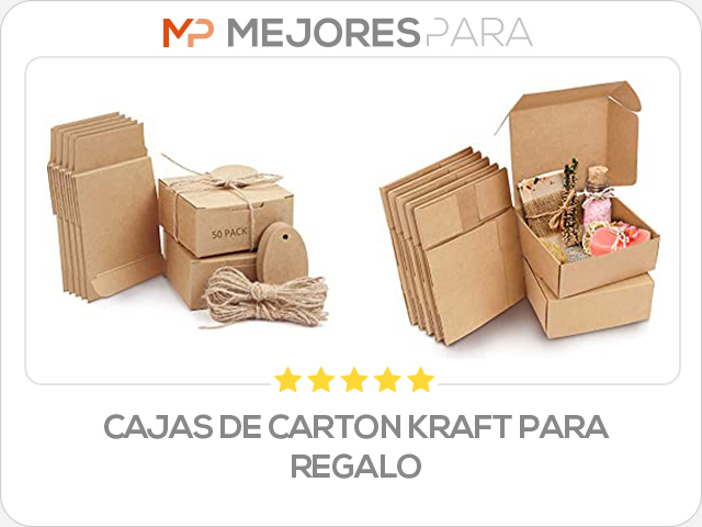 cajas de carton kraft para regalo