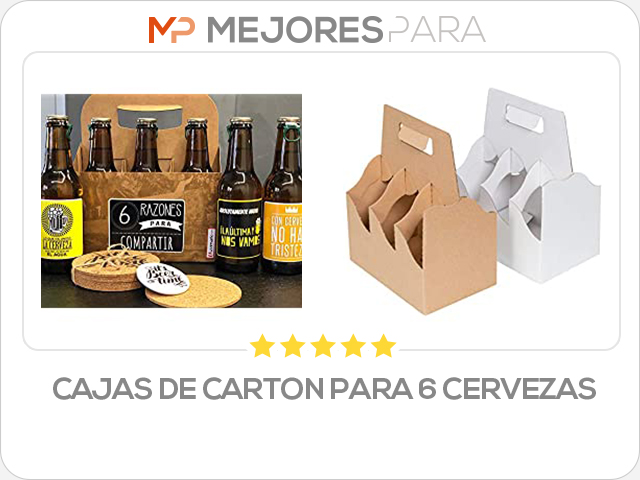 cajas de carton para 6 cervezas